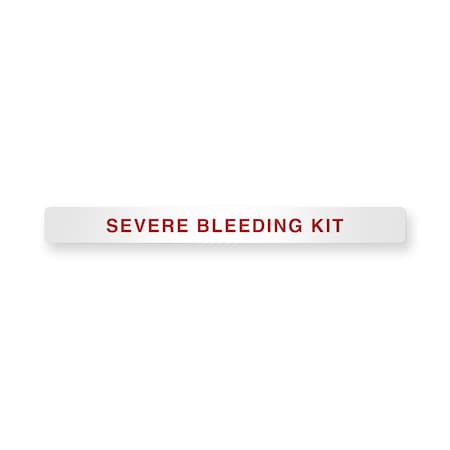 Magnetic Cabinet Label Severe Bleeding Kit